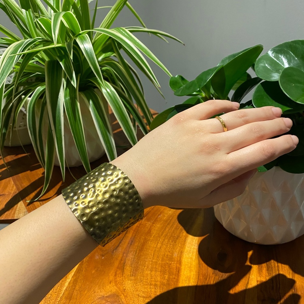 BOGO Brass Hammered Cuff